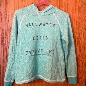 “Saltwater Heals Everything” lightweight sweater. Gently used.